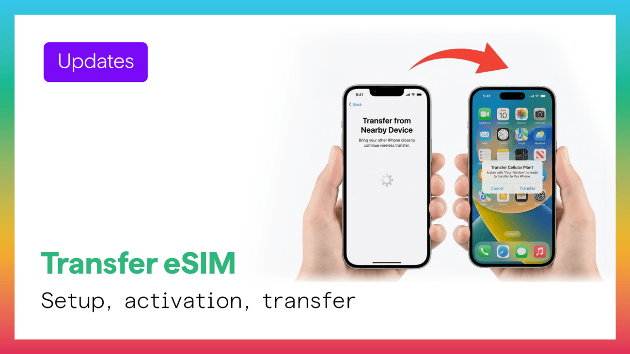 Set up and transfer eSIM on iPhone Set up and transfer eSIM on iPhone